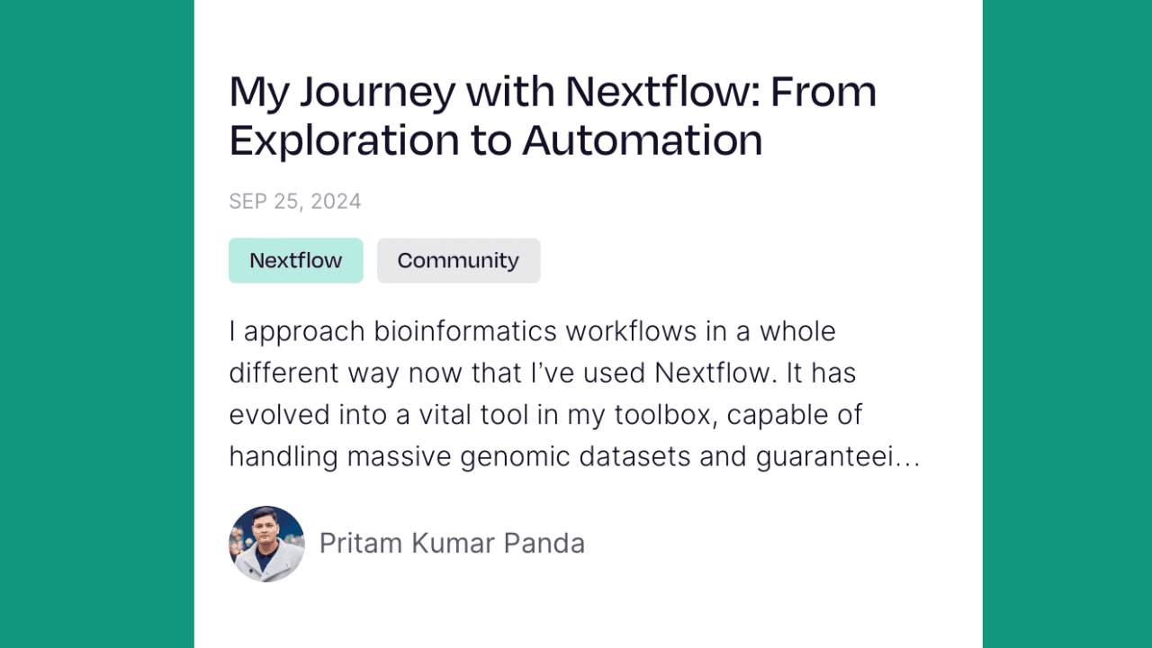 My Journey with Nextflow: From Exploration to Automation