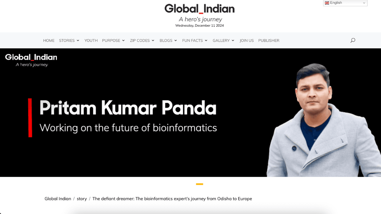 The defiant dreamer: The bioinformatics expert’s journey from Odisha to Europe